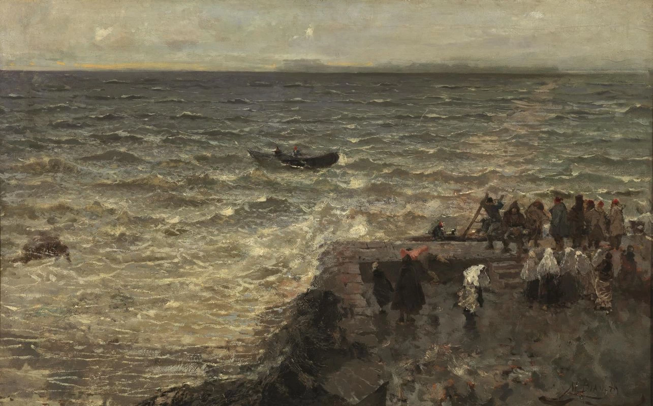 Laguna in burrasca